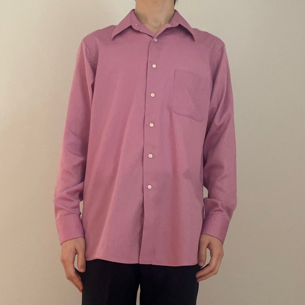 Geoffrey Beene magenta button up